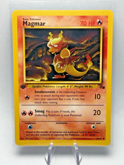Magmar 39/62 1st Edition Fossil Uncommon Pokemon Card WOTC Near Mint - Image 1