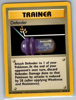 Defender 080/102 Non Holo Base Set - Pokemon Card - NM - Image 1