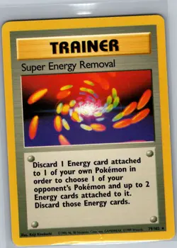 Super Energy Removal 79/102 Non Holo Base Set - Pokemon Card - NM - Image 1