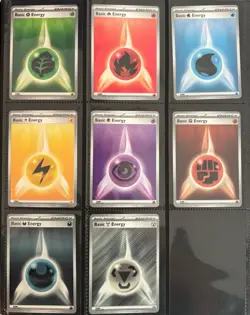 Pokemon TCG - Lot all 8 HOLO Energy Cards NM Black Bolt & White Flare - Image 1