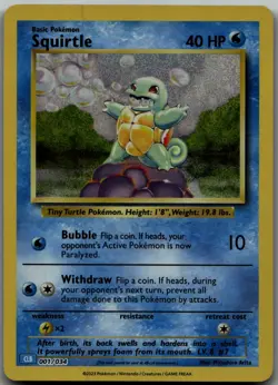 Squirtle foil Classic Collection Trading Card Game Classic 001/034 NM - Image 1