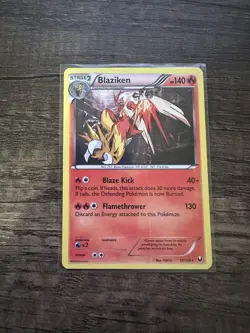 2012 Blaziken 17/108 Dark Explorers Holo Rare LP English Pokemon Holofoil Card - Image 1