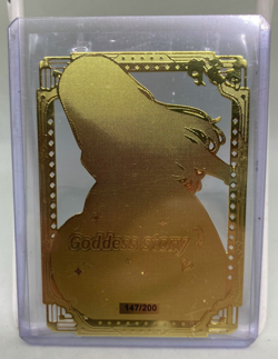 Marin Kitagawa Bikini Metal Card Goddess Story Waifu Gold Premium #147/200 LSP - Image 2