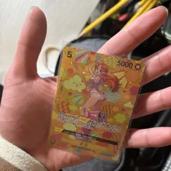 OP TCG ONE PIECE Nami SP Card Emperors in the New World Japanese Gold OP-09 - Image 1