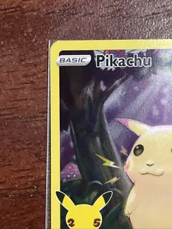 PIKACHU 005/025 Full Art Holo Rare Celebrations 25th Anniversary Pokemon Card NM - Image 2