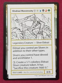 Magic The Gathering MYSTERY BOOSTER PLAYTEST SLIVDRAZI MONSTROSITY card MTG - Image 1