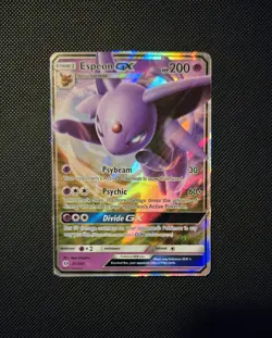2017 Espeon GX 61/149 Sun & Moon Ultra Rare Holo Foil Pokemon Card - NM - Image 1