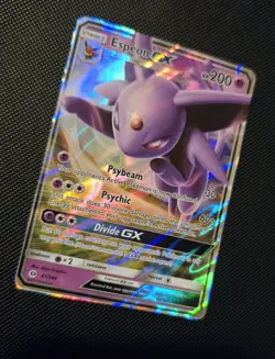 2017 Espeon GX 61/149 Sun & Moon Ultra Rare Holo Foil Pokemon Card - NM - Image 2