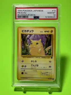 PSA 10 Pikachu 13 VHS Intro Pack Bulbasaur Deck Japanese Pokemon Card Gem Mint - Image 1