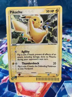 Pokemon Pikachu TCG Black Star Promo 012 E-Reader Holo Card 2003 - Image 1