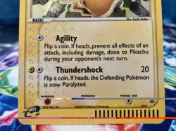 Pokemon Pikachu TCG Black Star Promo 012 E-Reader Holo Card 2003 - Image 2