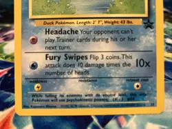 Pokemon TCG Psyduck WOTC Promo Card 20 Regular LP Condition - Image 2
