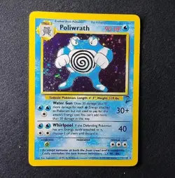 Pokemon TCG Poliwrath Base Set & Base Set 2 Holo Rare Lot Both Cards LP+/NM - Image 1