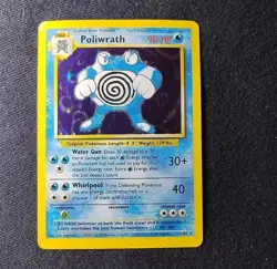 Pokemon TCG Poliwrath Base Set & Base Set 2 Holo Rare Lot Both Cards LP+/NM - Image 3
