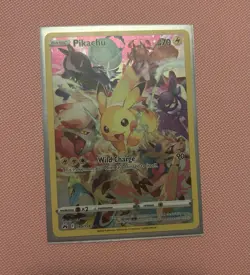 Pokemon Pikachu Full Art Secret Rare Holo 160/159 Crown Zenith TCG Card - Image 1