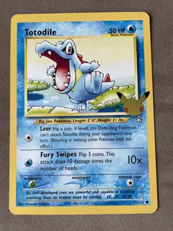 Pokemon TCG Lot Of 3 Jumbo Cards - Chikorita, Cyndaquil, Totodile Johto Starters - Image 4