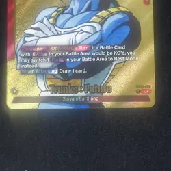 Trunks : Future SB02-001 (Gold) - Manga Booster 02 (SB02) Leader Card - Image 3
