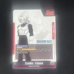Trunks : Future SB02-001 (Gold) - Manga Booster 02 (SB02) Leader Card - Image 4