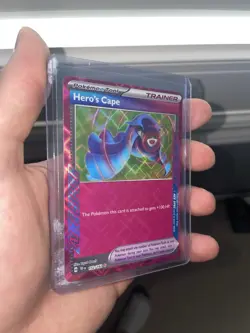 Pokemon Card Hero's Cape 152/162 ACE SPEC Rare - Pokemon S&V Temporal Forces - Image 2