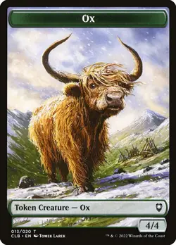 1x Ox - Token NM Eng MTG - Commander Legends Baldur's Gate - Image 1