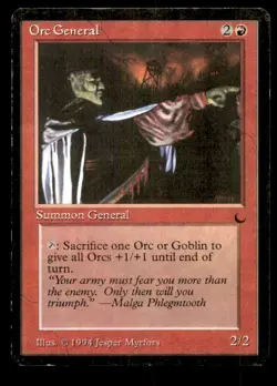 MTG Orc General LP Light Play The Dark [3766] - Image 1