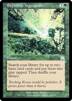 EXPLOSIVE VEGETATION x1 mtg NM Onslaught 1 Unc - Image 1