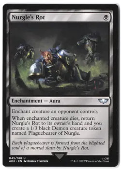 Nurgle's Rot 45 MTG 40K NM - Image 1