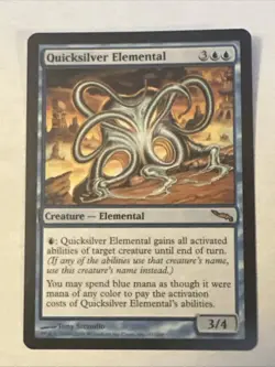 Quicksilver Elemental X1 Mirrodin NM Condition See Pics Front Back - Image 1
