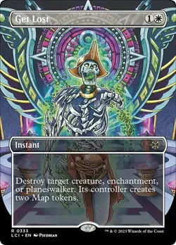 Borderless GET LOST mtg NM-M Lost Caverns of Ixalan 1 Rare - Image 1