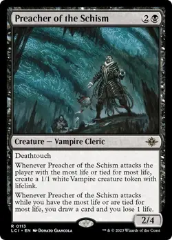 PREACHER OF THE SCHISM mtg NM-M Lost Caverns of Ixalan 1 Rare - Image 1