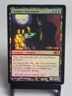 MTG - Magic 2010 - M10 - Vampire Nocturnus - Prerelease Promo - FOIL - HP - Image 1