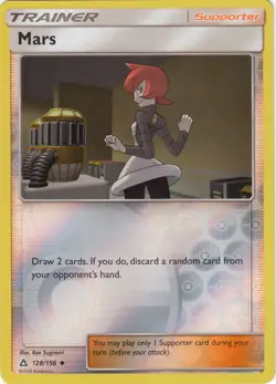 Pokemon - Mars - 128/156 - Uncommon - Reverse Holo - Sun and Moon Ultra Prism - - Image 1