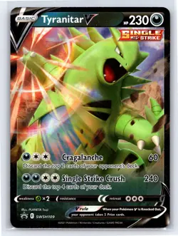 2021 Pokemon TCG Tyranitar V Sword & Shield - Battle Styles SWSH109 Promo NM/M - Image 1