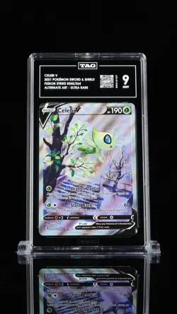 TAG 9 Celebi V 2021 Pokemon SWSH Fusion Strike #245/264 Alt Art - Image 1
