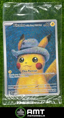 Pikachu Sealed 2023-25 Pokemon x Van Gogh SV Black Star Promos - SVP EN #085 #3 - Image 1