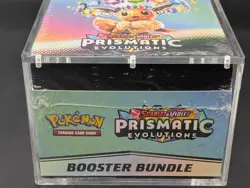 Pokemon TCG S&V Prismatic Evolutions Booster Bundle Display Case w/Acrylic Case - Image 5