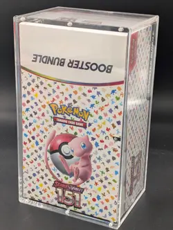 Pokemon 151 SV3.5 Booster Bundle Display Factory Sealed Case W/Acrylic Case - Image 1