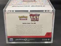 Pokemon 151 SV3.5 Booster Bundle Display Factory Sealed Case W/Acrylic Case - Image 3