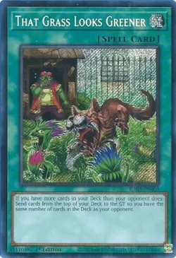 1x That Grass Looks Greener (Secret Rare NM Eng YuGiOh - Quarter Century Bonanza - Image 1