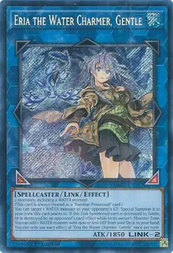 1x Eria the Water Charmer, Gentle (Secre NM Eng YuGiOh - Quarter Century Bonanza - Image 1
