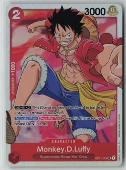 Monkey.D.Luffy (024) OP01-024 One Piece Romance Dawn Super Rare Near Mint - Image 1