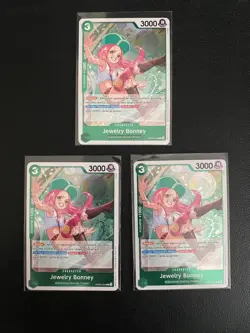 Jewelry Bonney PRB02-004 (x3) Card Set Best Vol.2 One Piece TCG English NM - Image 1