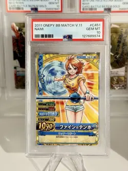 !! POP 2 !! 2011 VINTAGE One Piece Onepy Berry Match Nami PSA 10 - Image 1