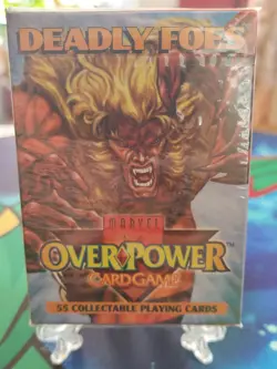 Marvel Overpower Deadly Foes Starter Deck 55 cards New Sealed - Image 1