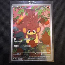 Pokemon TCG SV White Flare Pansear 099/086 Illustration Rare Card NM Condition - Image 1