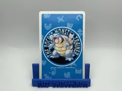 1998 Pokemon Poker Card Hitmonlee ( Blue Back, Blastoise) - Image 2