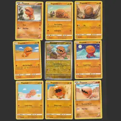 Trapinch Pokemon Card Collection Set of 9 English Cards Reverse Holo Vintange - Image 1