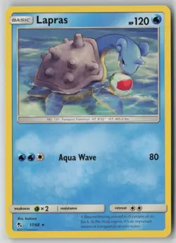 Lapras 17/68 Pokemon Hidden Fates Rare Near Mint Card (NM) 1 - Image 1