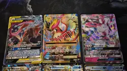 Pokemon TCG lot of 6 cards, including GX, EX, Mega EX, and Tag Team cards. - Image 2