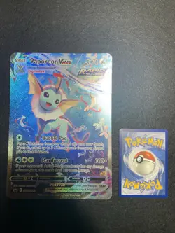 Jumbo Vaporeon VMAX SWSH182 NM 2021 Oversized Pokemon Card Premium Collection - Image 1